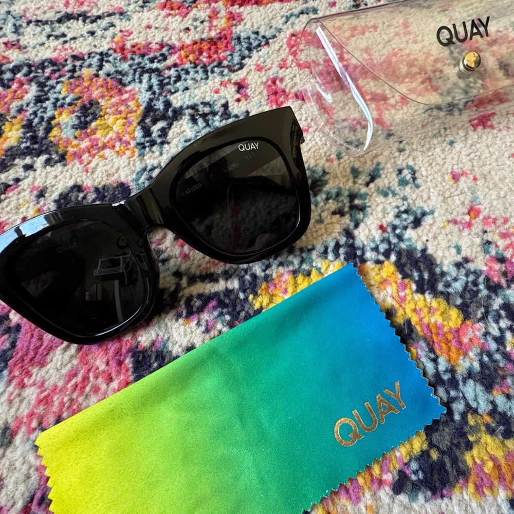 Quay After Hours Black Sunglasses